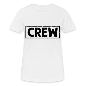 Équipage - T-shirt respirant Femme - blanc - Devant - AI Model Female 172 dark (172cm)
