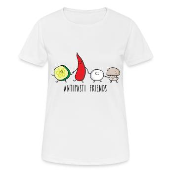 Amis Antipasti - T-shirt respirant Femme - blanc - Devant - AI Model Female 172 dark (172cm)
