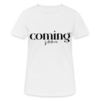À venir - T-shirt respirant Femme - blanc - Devant - AI Model Female 172 dark (172cm)