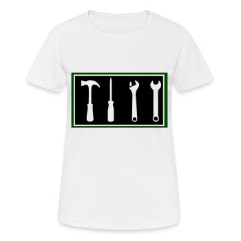 Tool - Women's Breathable T-Shirt - white - Front - AI Model Female 172 dark (172cm)