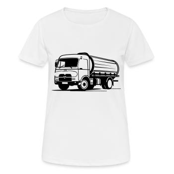 Old Truck - Women's Breathable T-Shirt - white - Front - AI Model Female 172 dark (172cm)