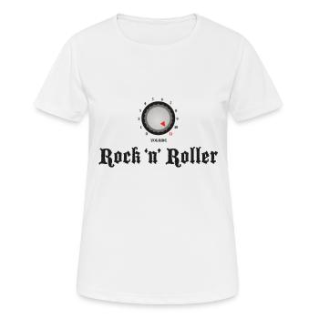 Drehen Sie es auf 11! - Frauen T-Shirt atmungsaktiv - Weiß - Vorne - AI Model Female 172 dark (172cm)