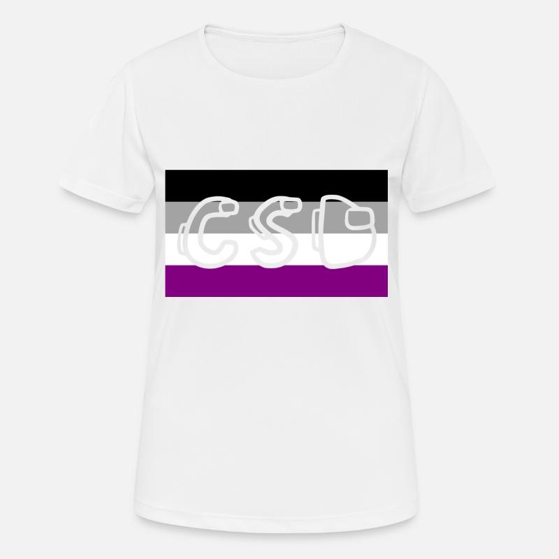 asexual pride csd - Women's Breathable T-Shirt - white
