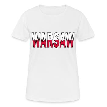 Warsaw in national colours - Women's Breathable T-Shirt - white - Front - AI Model Female 172 dark (172cm)