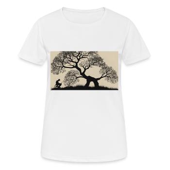 Baum der Erinnerung - Frauen T-Shirt atmungsaktiv - Weiß - Vorne - AI Model Female 172 dark (172cm)
