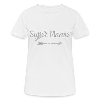Super Silver Granny - Oma Geschenk - Frauen T-Shirt atmungsaktiv - Weiß - Vorne - AI Model Female 172 dark (172cm)