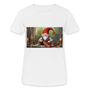 cute little gnomes everyday life – handcrafting - Women's Breathable T-Shirt - white - Front - AI Model Female 172 dark (172cm)