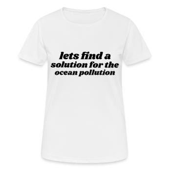 Marine Conservation - T-shirt respirant Femme - blanc - Devant - AI Model Female 172 dark (172cm)