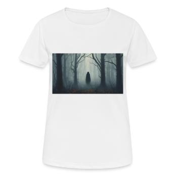 Hexe von Blair in Nordamerika Monster dunkel - Frauen T-Shirt atmungsaktiv - Weiß - Vorne - AI Model Female 172 dark (172cm)