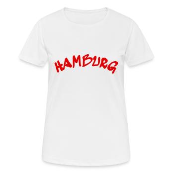 Hamburg - Hanseatic City - Germany - Germany - Women's Breathable T-Shirt - white - Front - AI Model Female 172 dark (172cm)