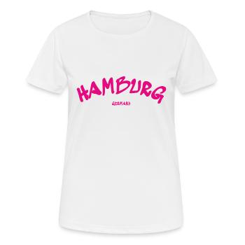 Hambourg - Ville hanséatique - Allemagne - Allemagne - T-shirt respirant Femme - blanc - Devant - AI Model Female 172 dark (172cm)