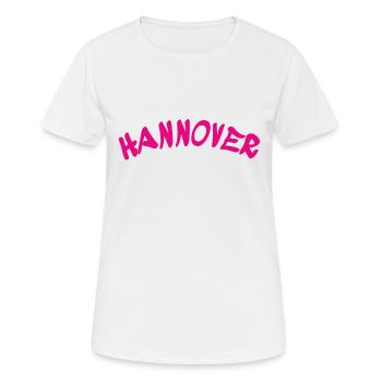 Hannover - Deutschland - Germany - Frauen T-Shirt atmungsaktiv - Weiß - Vorne - AI Model Female 172 dark (172cm)