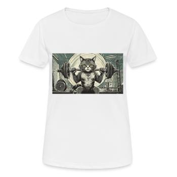 Wortspiel mehrdeutiger deutscher Ausdruck - Muskelkater - Frauen T-Shirt atmungsaktiv - Weiß - Vorne - AI Model Female 172 dark (172cm)