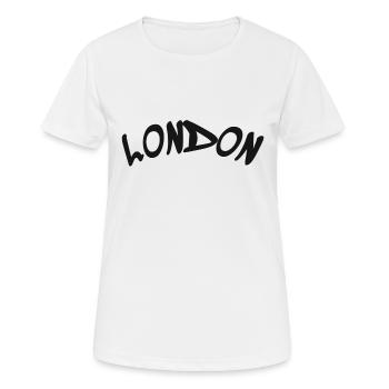 London - Great Britain - England - Women's Breathable T-Shirt - white - Front - AI Model Female 172 dark (172cm)