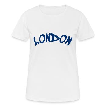 London - Great Britain - England - Frauen T-Shirt atmungsaktiv - Weiß - Vorne - AI Model Female 172 dark (172cm)