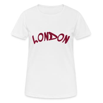 London - Great Britain - England - Frauen T-Shirt atmungsaktiv - Weiß - Vorne - AI Model Female 172 dark (172cm)