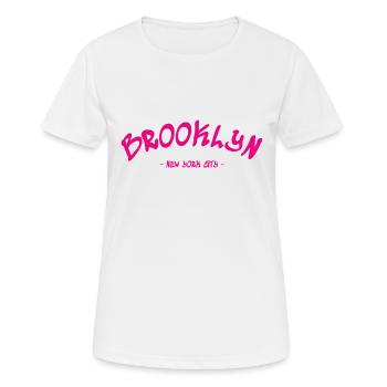 Brooklyn - New York City - USA - America - Women's Breathable T-Shirt - white - Front - AI Model Female 172 dark (172cm)