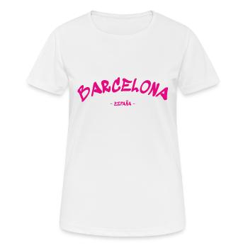Barcelona - España - Spain - Spain - Women's Breathable T-Shirt - white - Front - AI Model Female 172 dark (172cm)