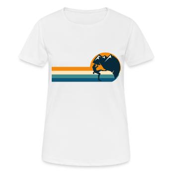 Climbing Wall Climbing Sport Climbing - Women's Breathable T-Shirt - white - Front - AI Model Female 172 dark (172cm)