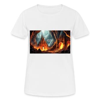 de beaux lieux mythiques – Avalon - T-shirt respirant Femme - blanc - Devant - AI Model Female 172 dark (172cm)
