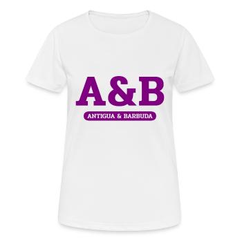 Antigua and Barbuda - St John's - West Indies - Women's Breathable T-Shirt - white - Front - AI Model Female 172 dark (172cm)