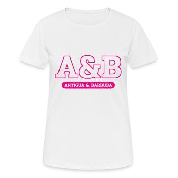 Antigua and Barbuda - St John's - West Indies - Women's Breathable T-Shirt - white - Front - AI Model Female 172 dark (172cm)