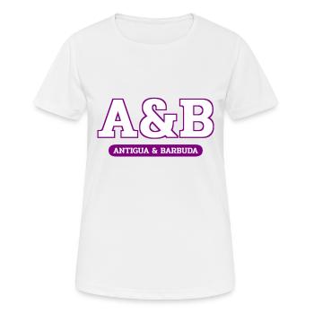 Antigua and Barbuda - St John's - West Indies - Women's Breathable T-Shirt - white - Front - AI Model Female 172 dark (172cm)