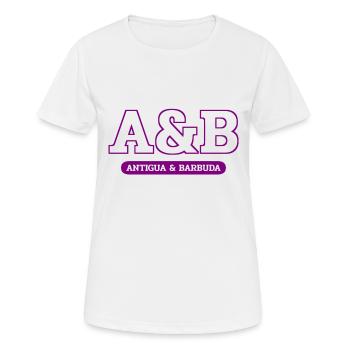 Antigua and Barbuda - St John's - West Indies - Women's Breathable T-Shirt - white - Front - AI Model Female 172 dark (172cm)