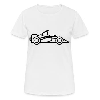 Race Car - Women's Breathable T-Shirt - white - Front - AI Model Female 172 dark (172cm)