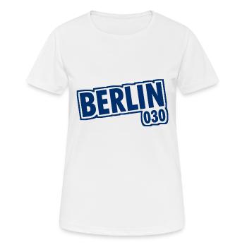 Berlin - 030 - Capital - Germany - Area Code - Women's Breathable T-Shirt - white - Front - AI Model Female 172 dark (172cm)