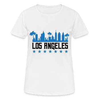 Los Angeles - T-shirt respirant Femme - blanc - Devant - AI Model Female 172 dark (172cm)