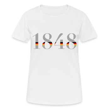 1848 - T-shirt respirant Femme - blanc - Devant - AI Model Female 172 dark (172cm)