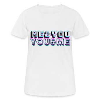 Me&You You&Me - Women's Breathable T-Shirt - white - Front - AI Model Female 172 dark (172cm)