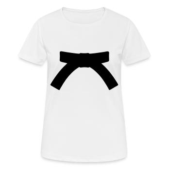 ceinture - T-shirt respirant Femme - blanc - Devant - AI Model Female 172 dark (172cm)