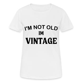 Nicht alt - Frauen T-Shirt atmungsaktiv - Weiß - Vorne - AI Model Female 172 dark (172cm)
