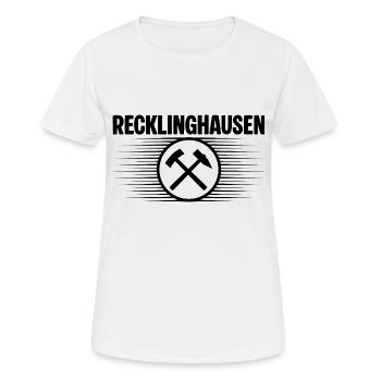 Recklinghausen Glueck auf Bergbau - Frauen T-Shirt atmungsaktiv - Weiß - Vorne - AI Model Female 172 dark (172cm)