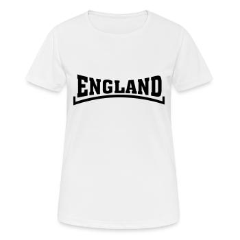 england - Frauen T-Shirt atmungsaktiv - Weiß - Vorne - AI Model Female 172 dark (172cm)