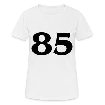 Nombre 85 - T-shirt respirant Femme - blanc - Devant - AI Model Female 172 dark (172cm)