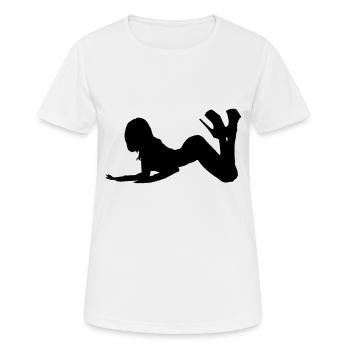 sexy - Women's Breathable T-Shirt - white - Front - AI Model Female 172 dark (172cm)