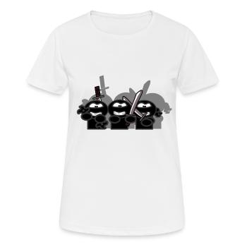 Ninja - T-shirt respirant Femme - blanc - Devant - AI Model Female 172 dark (172cm)