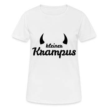 Kleiner Krampus mit Hörnern - Frauen T-Shirt atmungsaktiv - Weiß - Vorne - AI Model Female 172 dark (172cm)