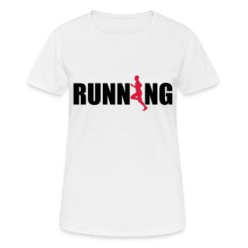 running - T-shirt respirant Femme - blanc - Devant - AI Model Female 172 dark (172cm)