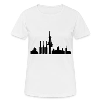 Hanovre - T-shirt respirant Femme - blanc - Devant - AI Model Female 172 dark (172cm)
