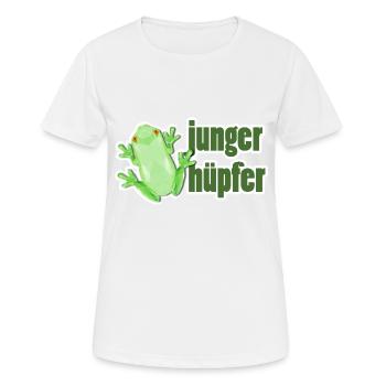 Young hopper - Women's Breathable T-Shirt - white - Front - AI Model Female 172 dark (172cm)