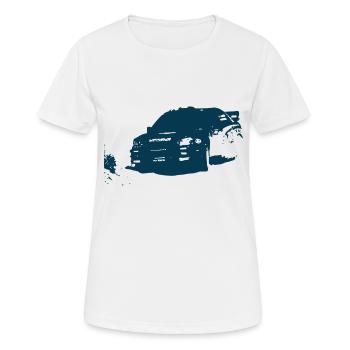 Rallye raid - Auto (B2) - T-shirt respirant Femme - blanc - Devant - AI Model Female 172 dark (172cm)