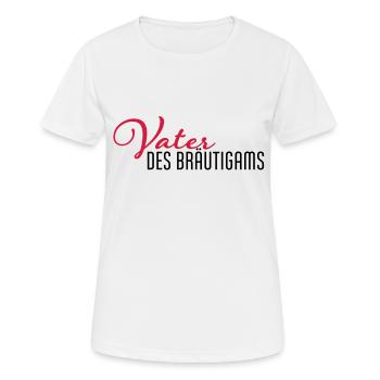 vater des braeutigams - Frauen T-Shirt atmungsaktiv - Weiß - Vorne - AI Model Female 172 dark (172cm)