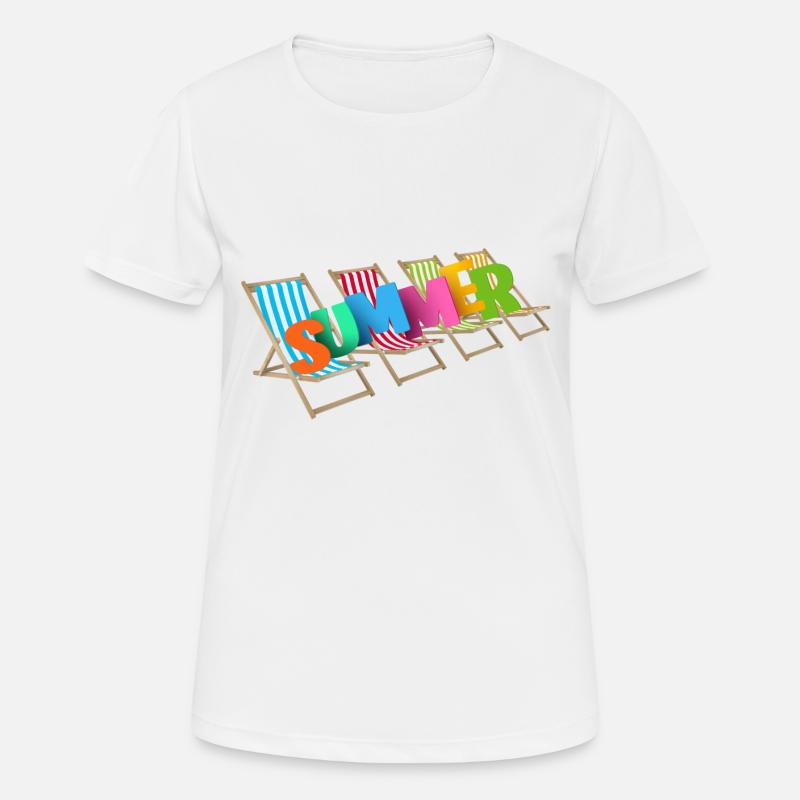 summer - Women's Breathable T-Shirt - white