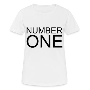 Number One - Women's Breathable T-Shirt - white - Front - AI Model Female 172 dark (172cm)