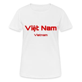 Vietnam - Land - Frauen T-Shirt atmungsaktiv - Weiß - Vorne - AI Model Female 172 dark (172cm)
