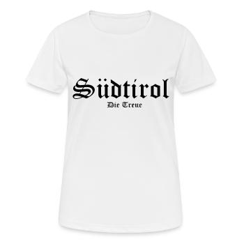 Tyrol du Sud - T-shirt respirant Femme - blanc - Devant - AI Model Female 172 dark (172cm)